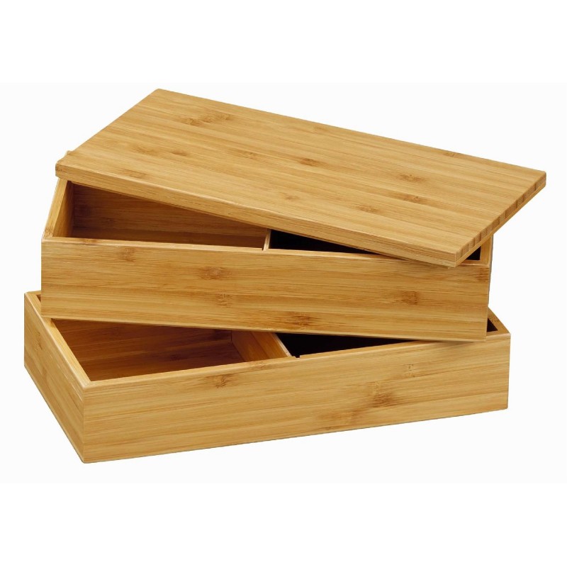 Woodland Creatures Bamboo Bento Box w/ Utensils Set (EB Exclusive)