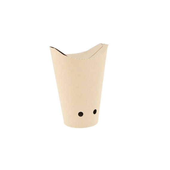 Bamboo paper chip cone