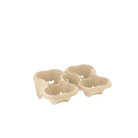 Molded cellulose cup holders