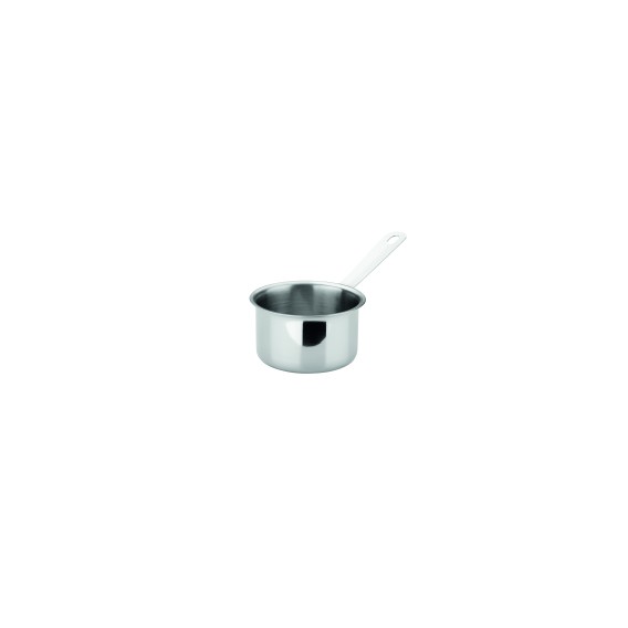 Mini stainless steel saucepan 9 cl