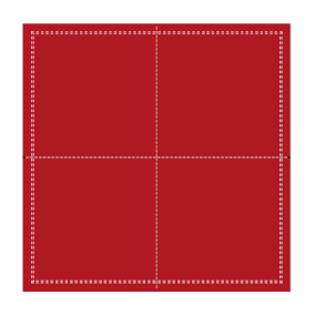 Two ply red napkin